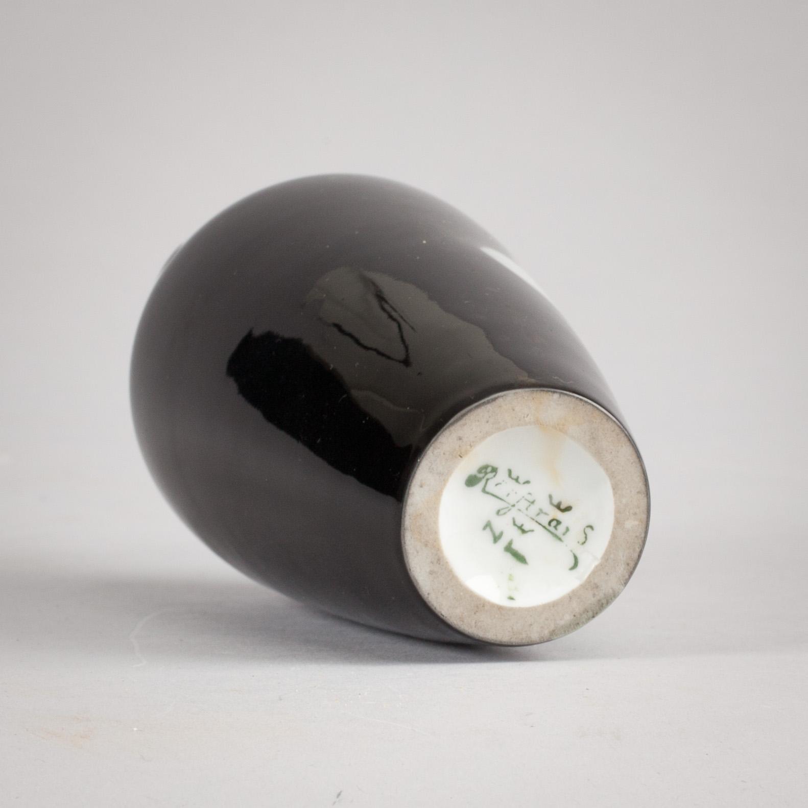 VAS, porslin, Nils-Emil Lundström, Rörstrand, sign, jugend.