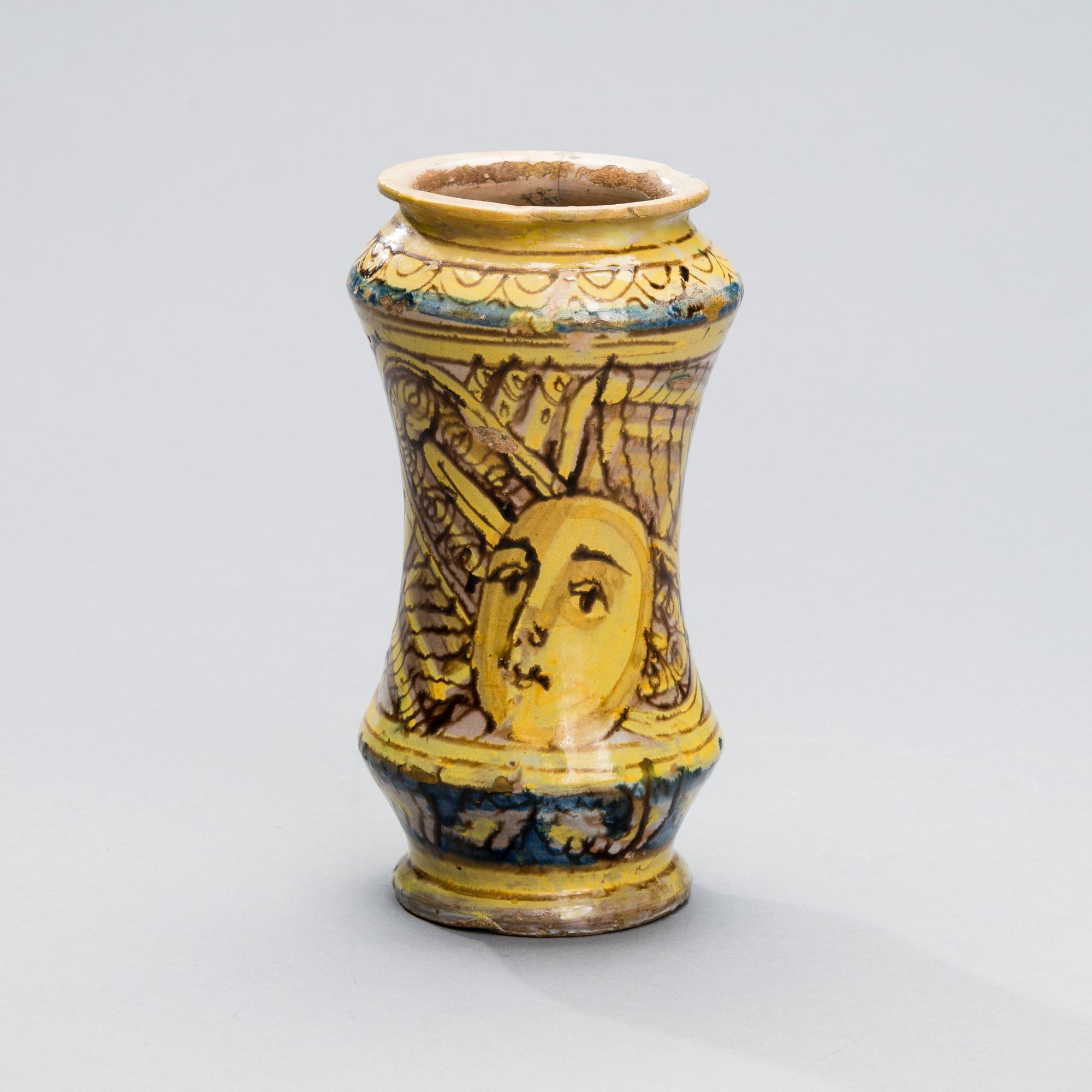 ALBARELLO, majolica, Italy 16th century.