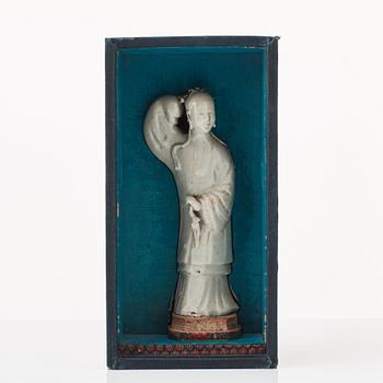 Figurin, blanc de chine. Qingdynastin, 1700-tal.