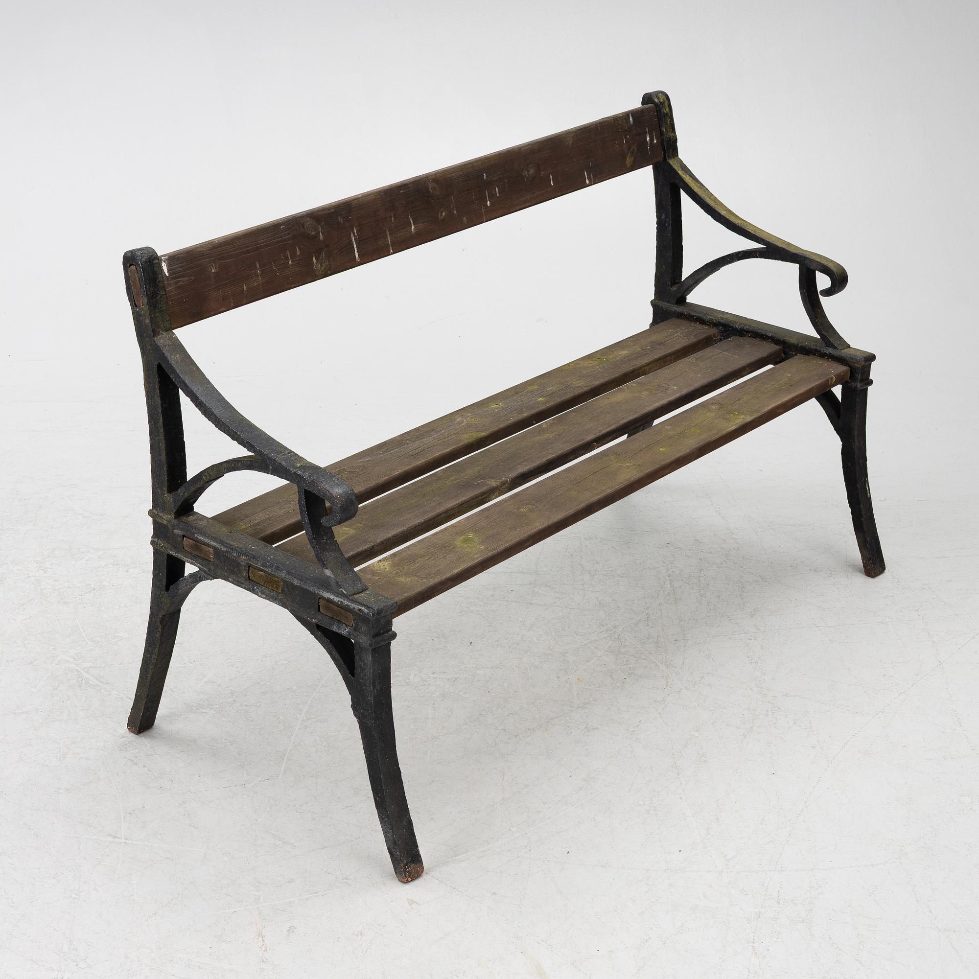 Garden sofa, Byarums bruk, 20th century.