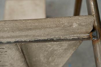 A Jonas Bohlin concrete and iron chair "Concrete", Källemo.