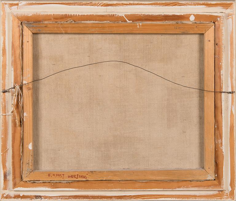 Into Linturi, oil on canvas, signed and dated 1957.