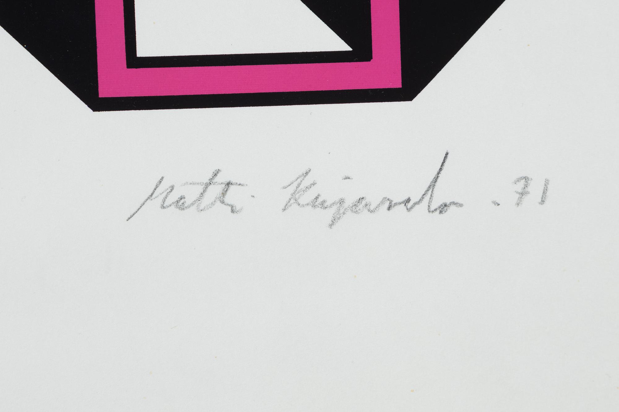 Matti Kujasalo, lithograph in colours, signed, numbered ?/25 and dated -71.