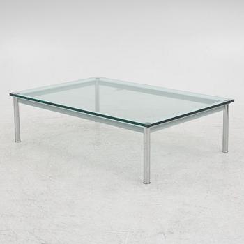 A contemporary coffee table.