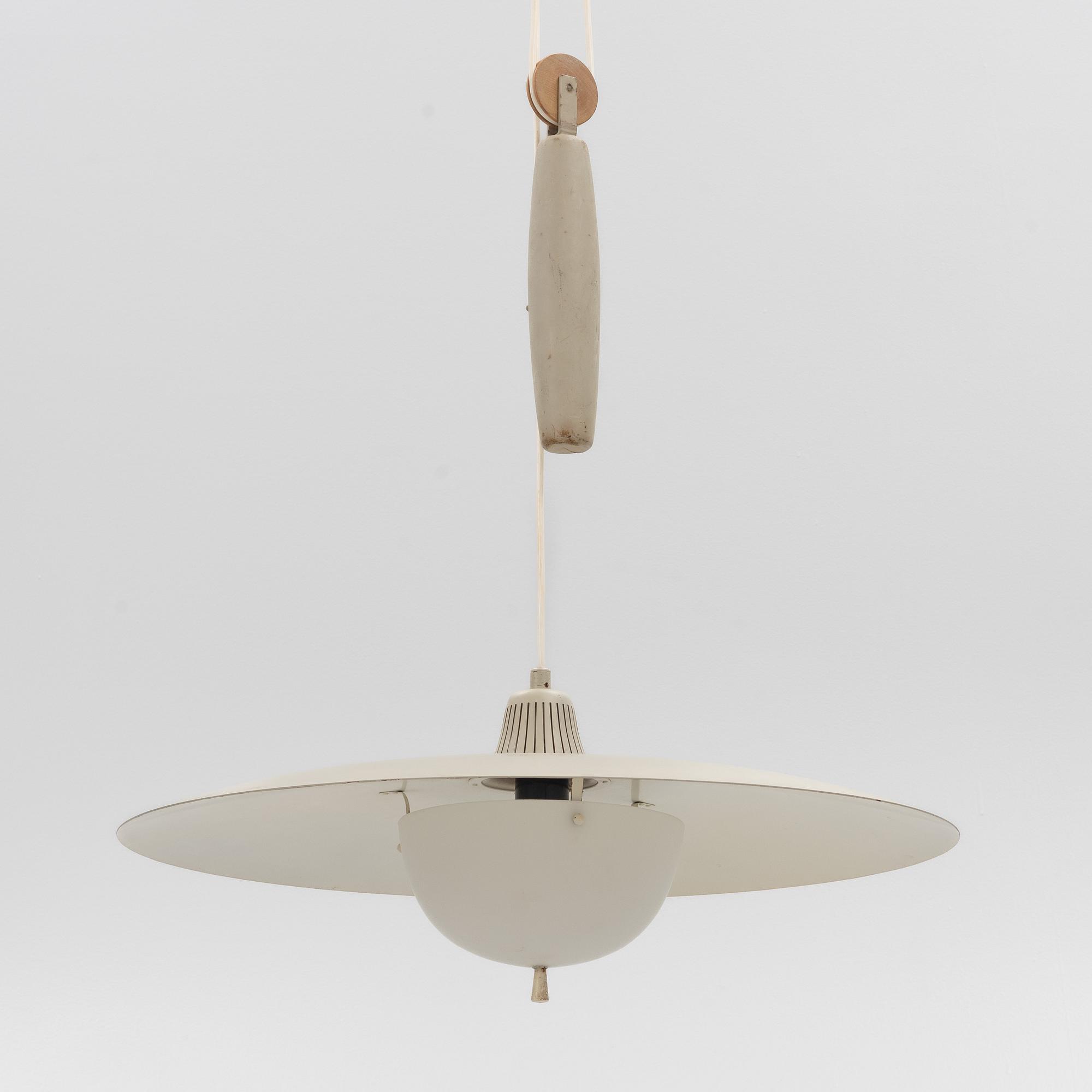 Alf Svensson, a model 'T-6H' ceiling lamp, Bergboms, mid 20th Century.