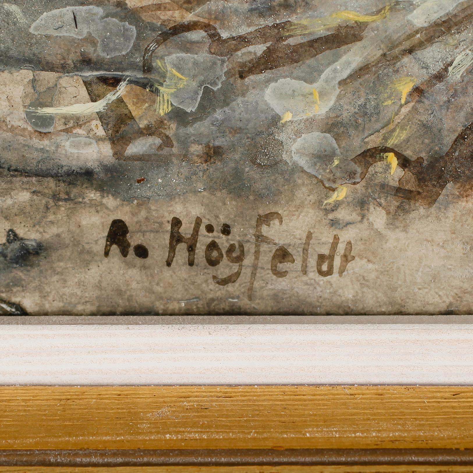 ROBERT HÖGFELDT, blandteknik, signerad.