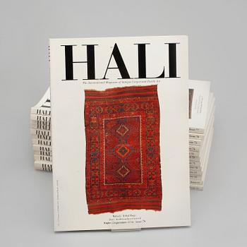 KATALOGER, 13 st, " HALI The International magazine of Fine Carpets and Textiles". 1993-1994.