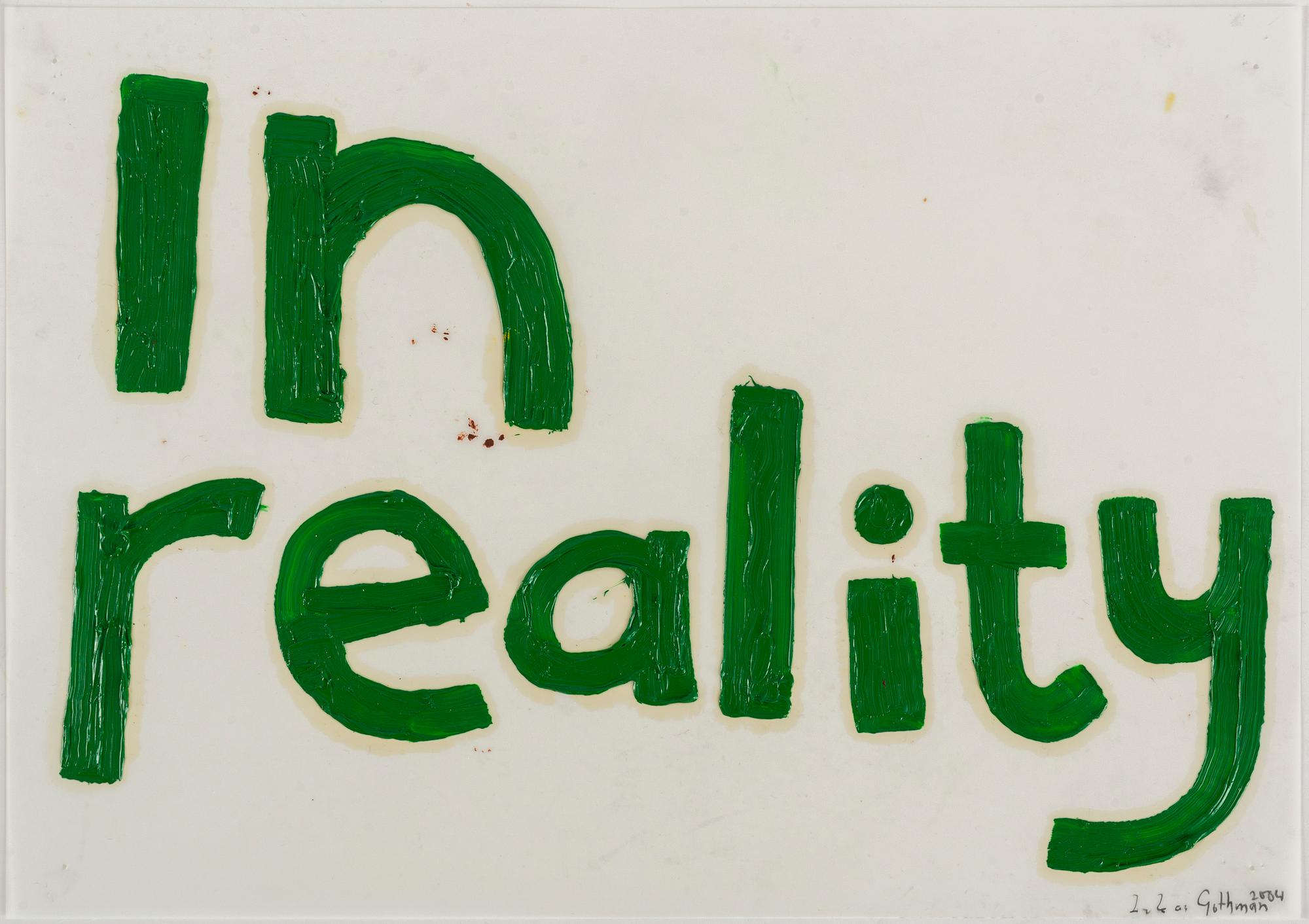 LUKAS GÖTHMAN,  acrylic on plastic film, signed and dated 2004.