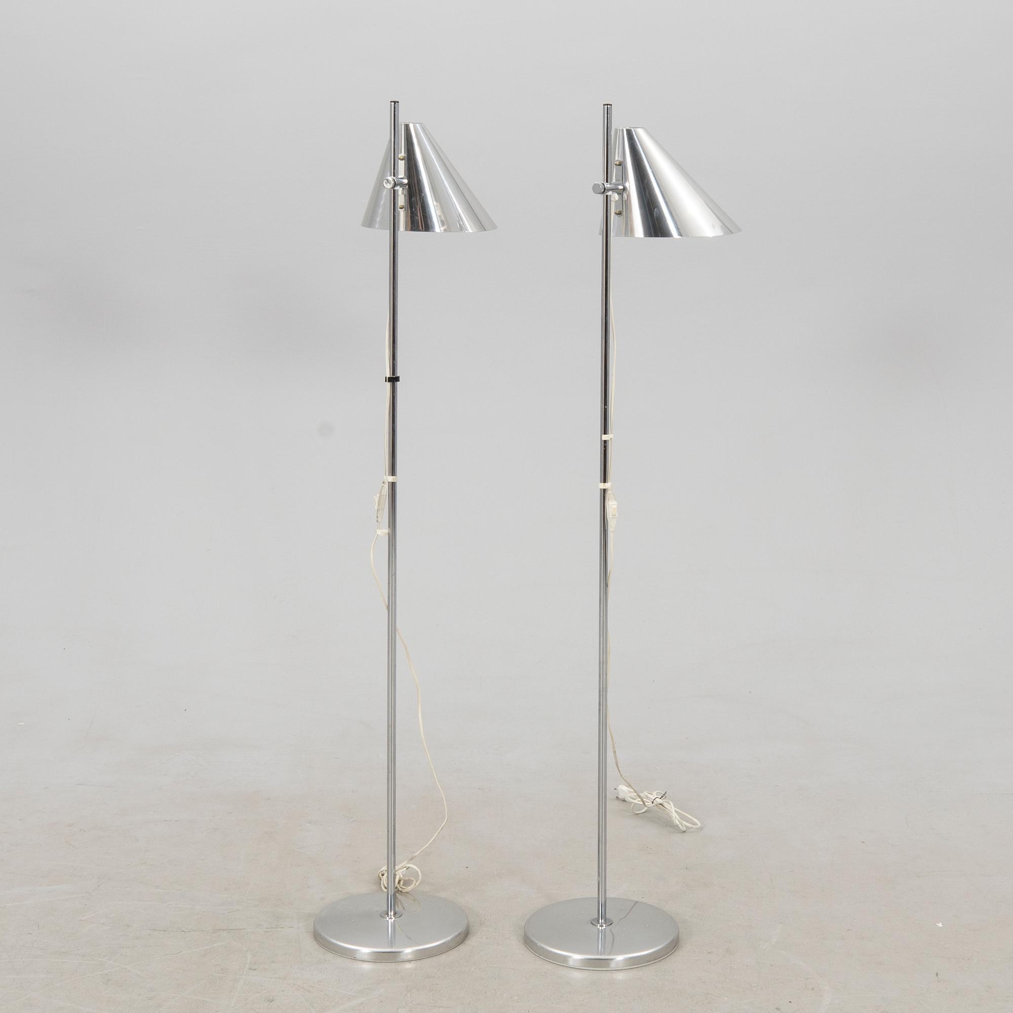 Hans-Agne Jakobsson, golvlampor, 2 st, "G-185", Hans-Agne Jakobsson AB, Markaryd,