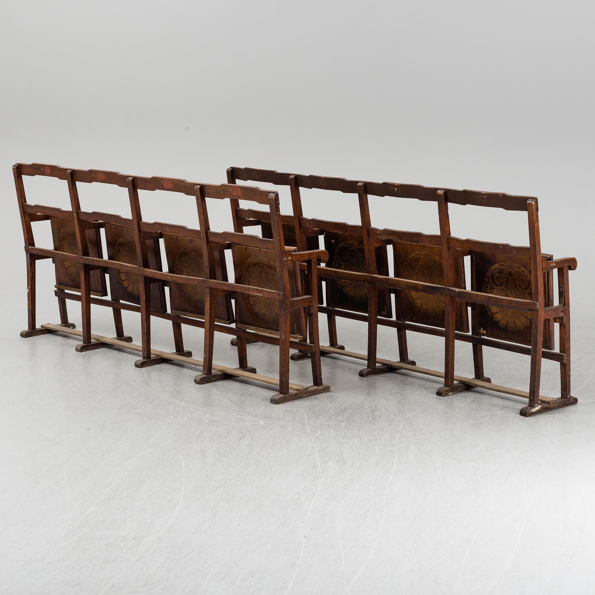 A pair of benches from the early 20th century.