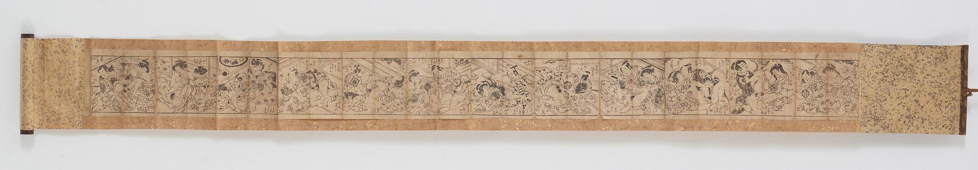 SHUNGA, träsnitt, Japan 1700/1800-tal.