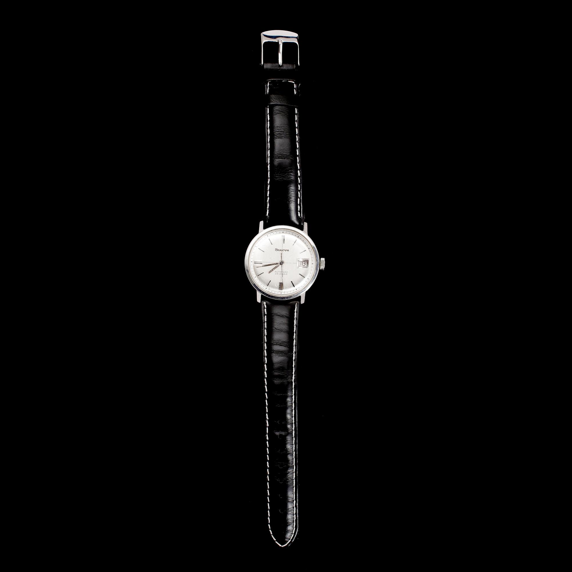 ARMBANDSUR, stål, Bulova, 1900-talets mitt.
