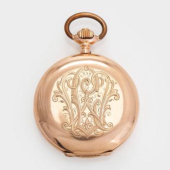 Union Glashütte, pocket watch, hunter, 51.5 mm.