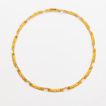 Björn Weckström, "Tundra", an 18K gold necklace. Lapponia.