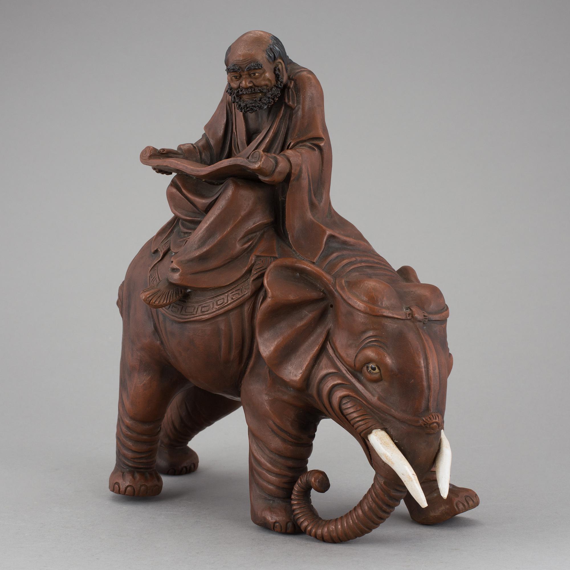 SKULPTUR, lergods, Japan, 1800/1900-tal.