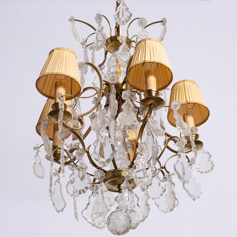 Chandelier, Rococo style, mid-20th century.