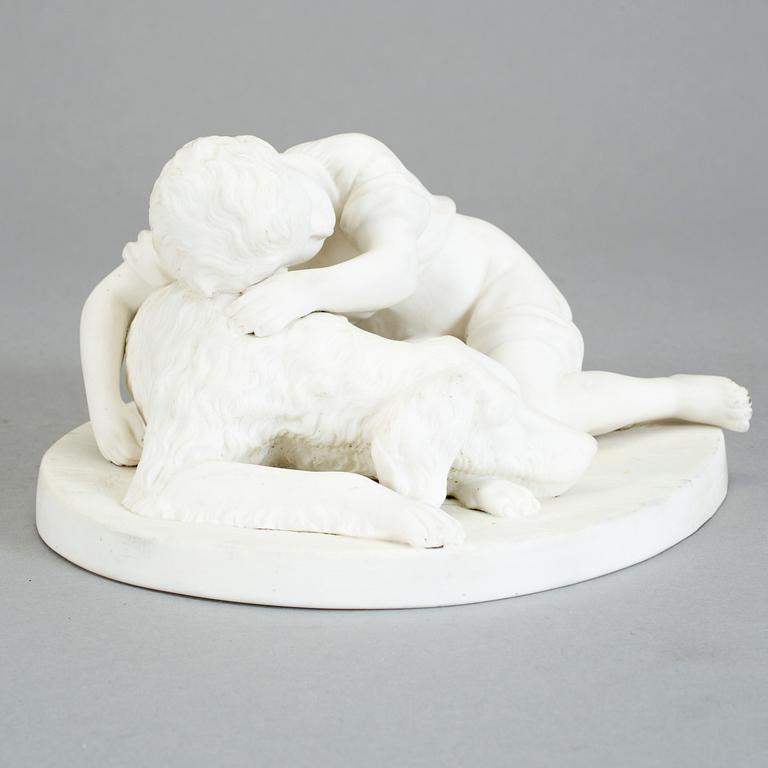 FIGURIN, parian. Gustavsberg, Adele Rudenschiöld. Omkring 1900-talets första kvartal.