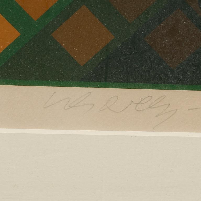 VICTOR VASARELY, färgseriegrafi, signerad och numrerad 121/250.