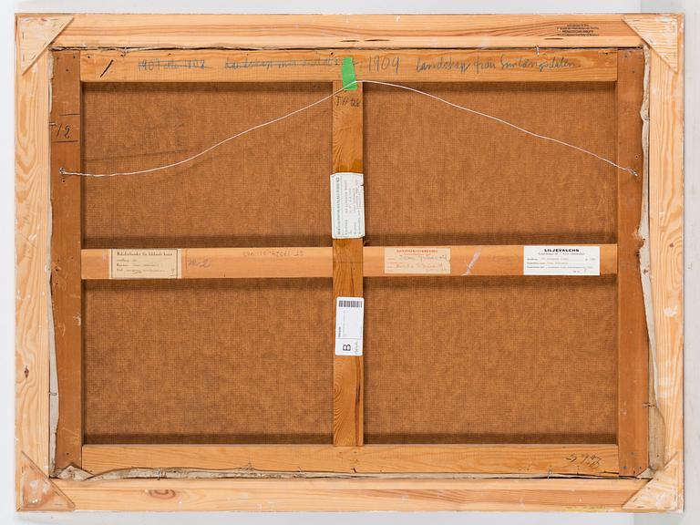 Isaac Grünewald, "Landskap från Simlångsdalen" (Landscape from Simlångsdalen).