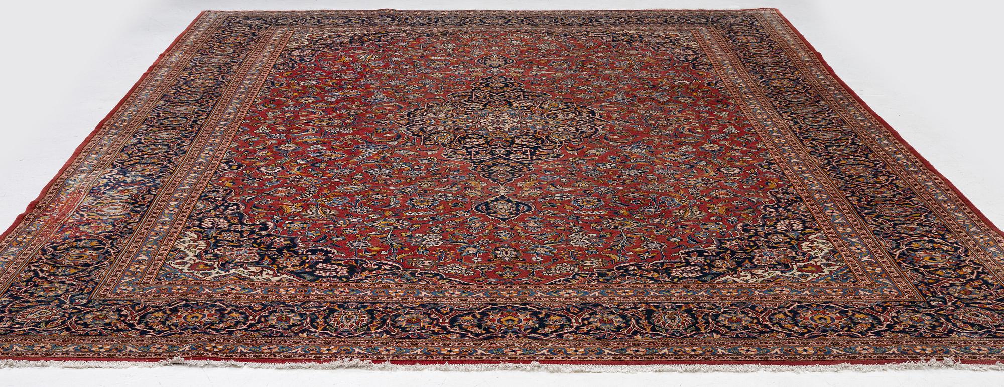 Carpet, Keshan, approx. 435 x 312 cm.