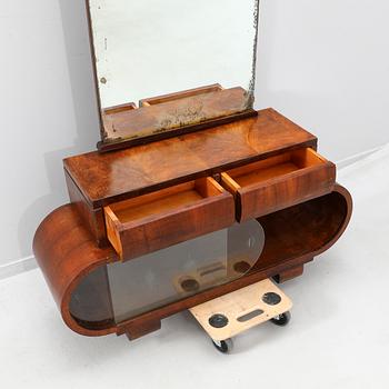 Art Deco hall furniture/vanity unit from the 1930s/40s.