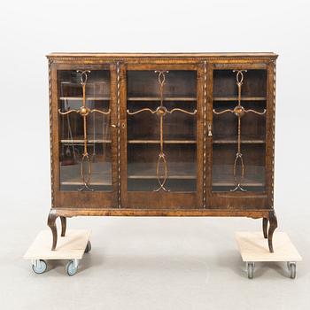 Display cabinet in Chippendale style, LJ Nyborg Malmö, 1930s-40s.