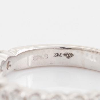 Brilliant cut diamond ring, total ca 0,71 ct.