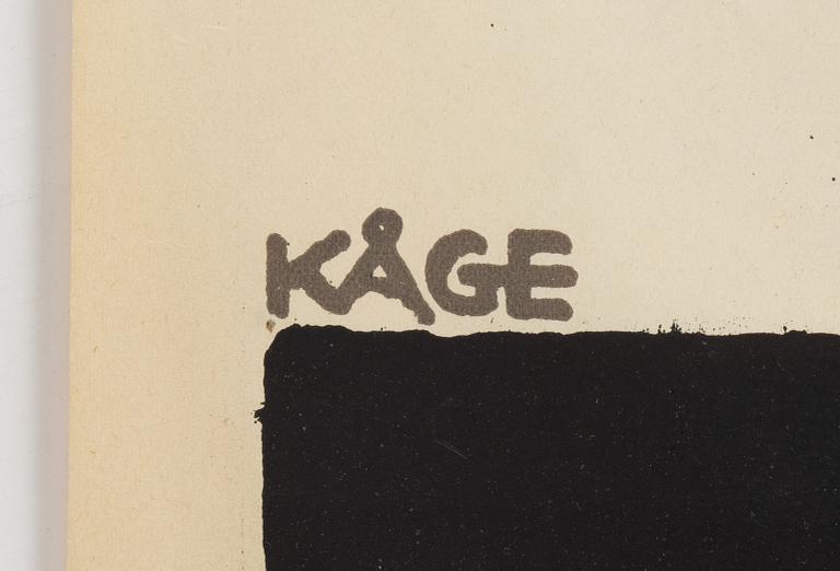 Wilhelm Kåge, litografisk affisch, "Utställning av Äldre Kyrklig Konst", Rokotryck, A.-B. Kopia, Stockholm, 1918.