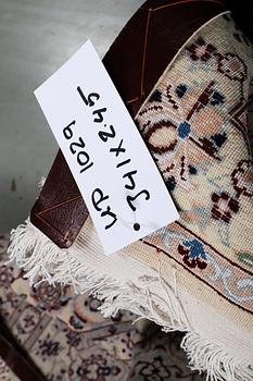 A carpet, Nain, part silk, ca 341 x 245 cm.