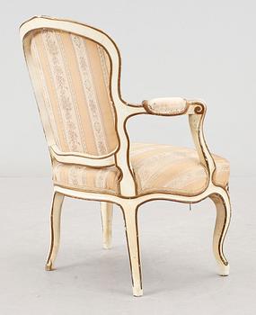 KARMSTOL, rokokostil, 1800-tal.