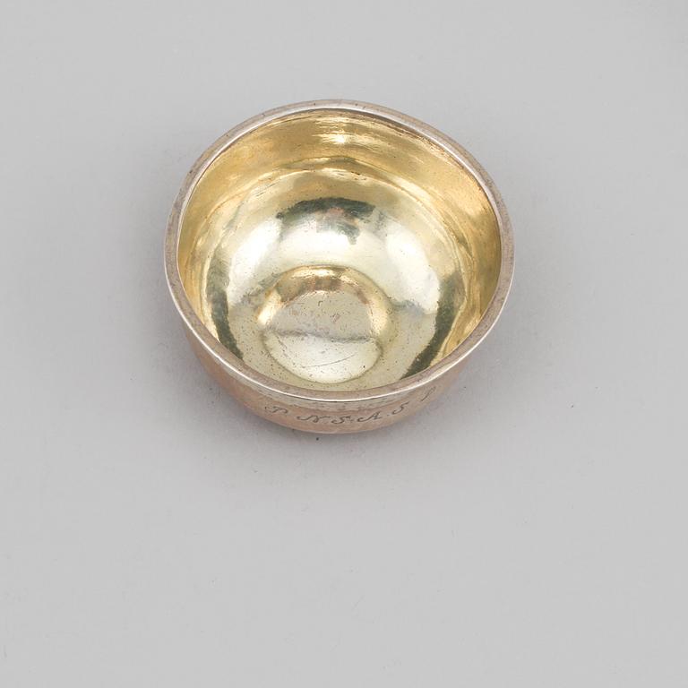 SUPKOPP, silver, Niclas Fernlöf, Karlstad, 1776, vikt 25 gram.