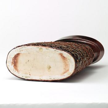 A Stig Lindberg stoneware vase, Gustavsberg studio 1972.