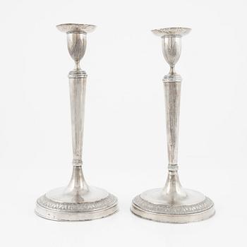 Ljusstakar, ett par, av Filippo della Miglia, Rom 1811-1856.