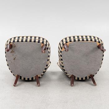 Armchairs, a pair, first half of the 20th century.