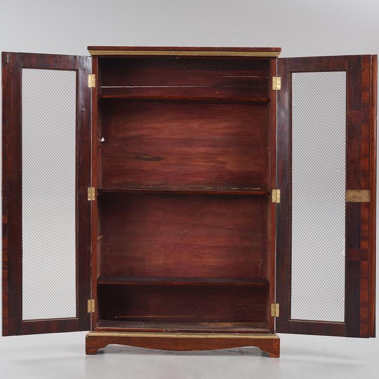A Louis XV rosewood parquetry bibliotheque, mid 18th century.