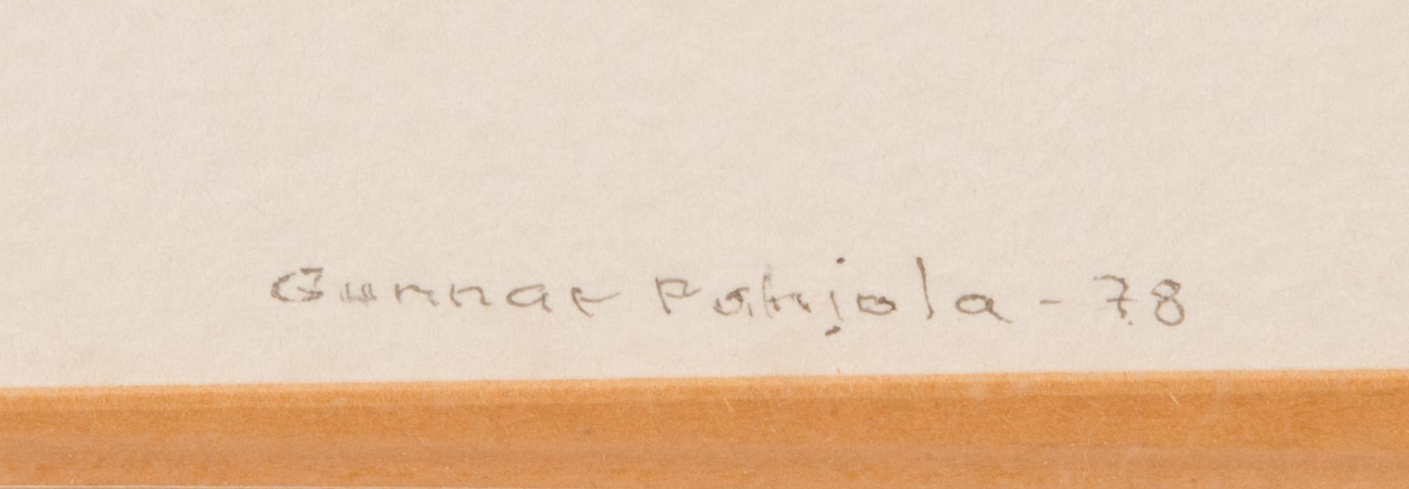 GUNNAR POHJOLA, akvarell, signerad och daterad-78.