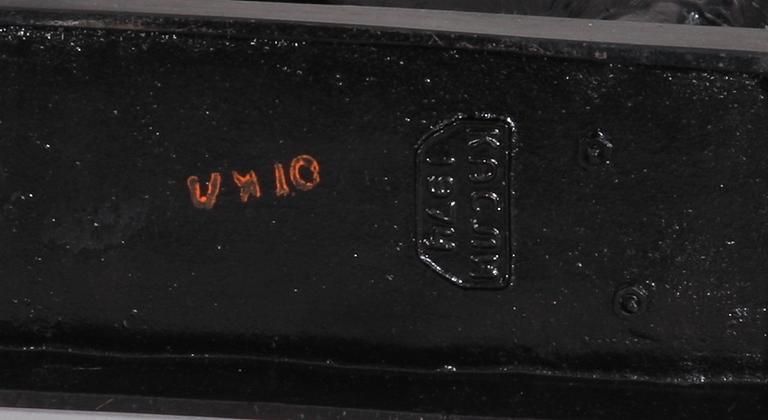 SKULPTURER, 2 st. Gjutjärn.