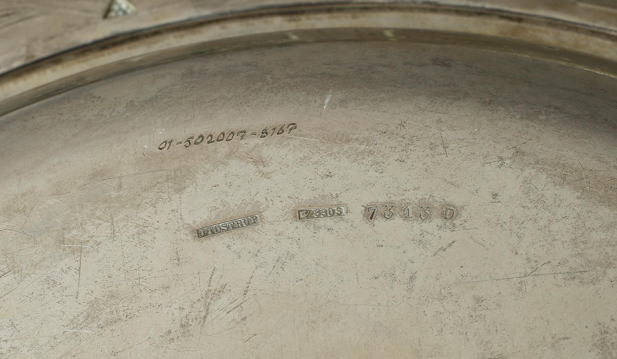 FAT, silver, J. Tostrup, Norge, 1227 gram.