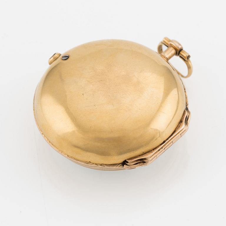 Erik Lindgren, (1729-1786), Stockholm, fickur, 46,5 mm.