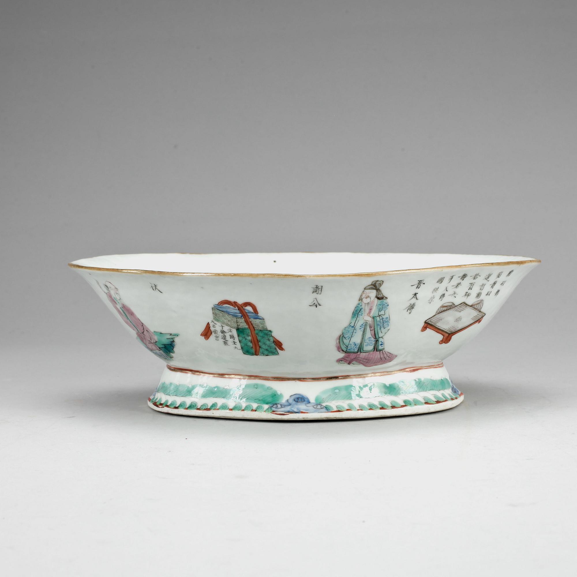 SKÅL, porslin, Kina, 1800-tal.