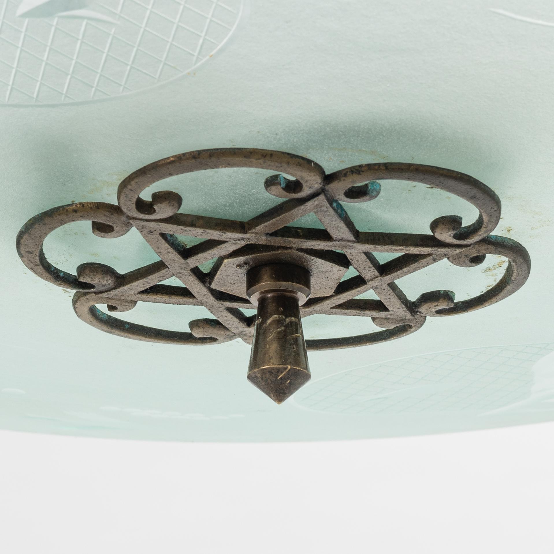 A Swedish Grace ceiling lamp, 1920's/30's.