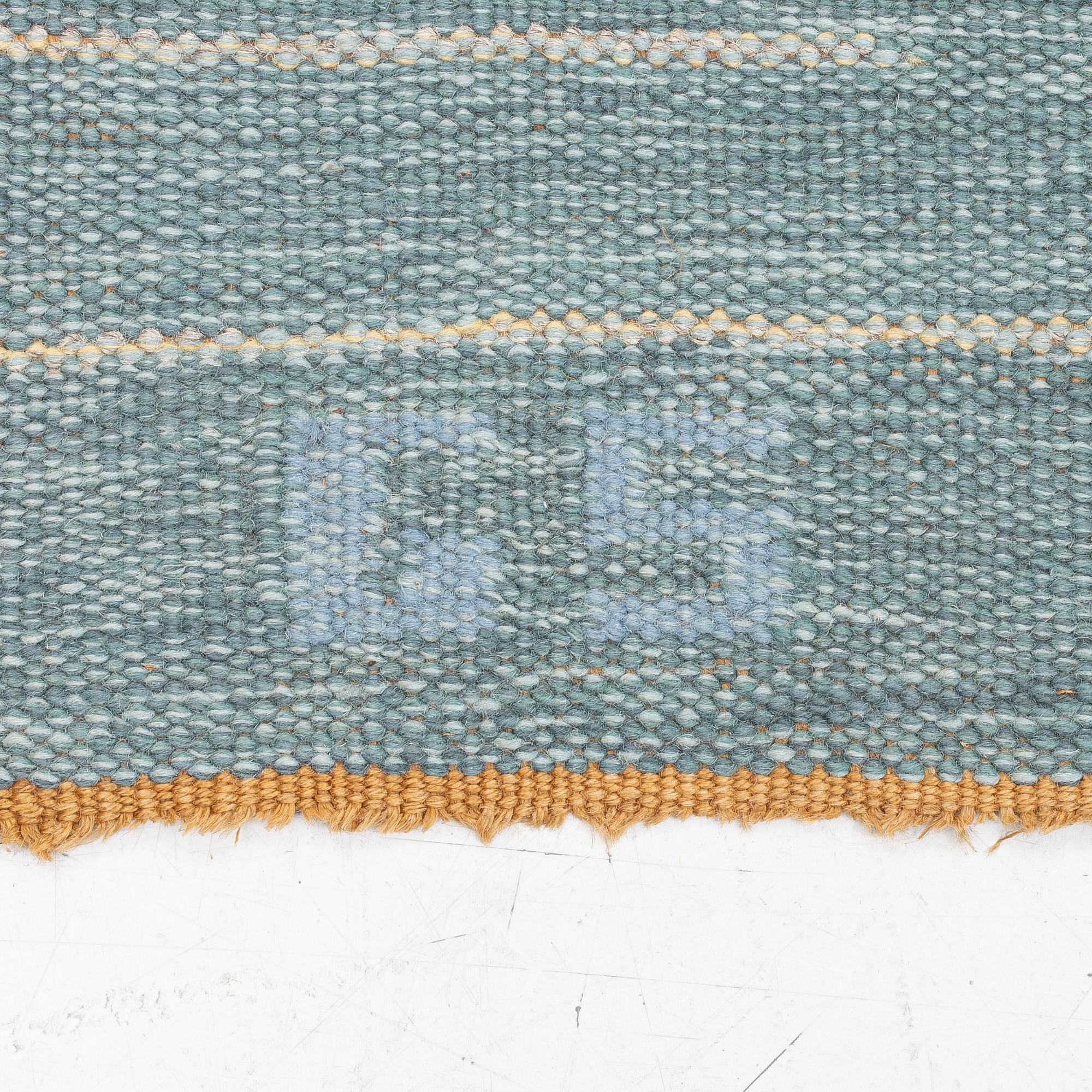 Rug, flat weave, signed GS, approx. 300 x 200 cm.