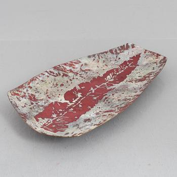 W.A.Bolin, unikt specialbeställt fat, emalj, 1960-tal.