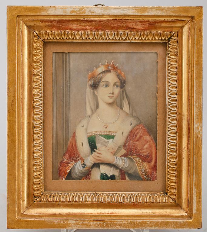 OKÄND KONSTNÄR, akvarell, 1800-tal.