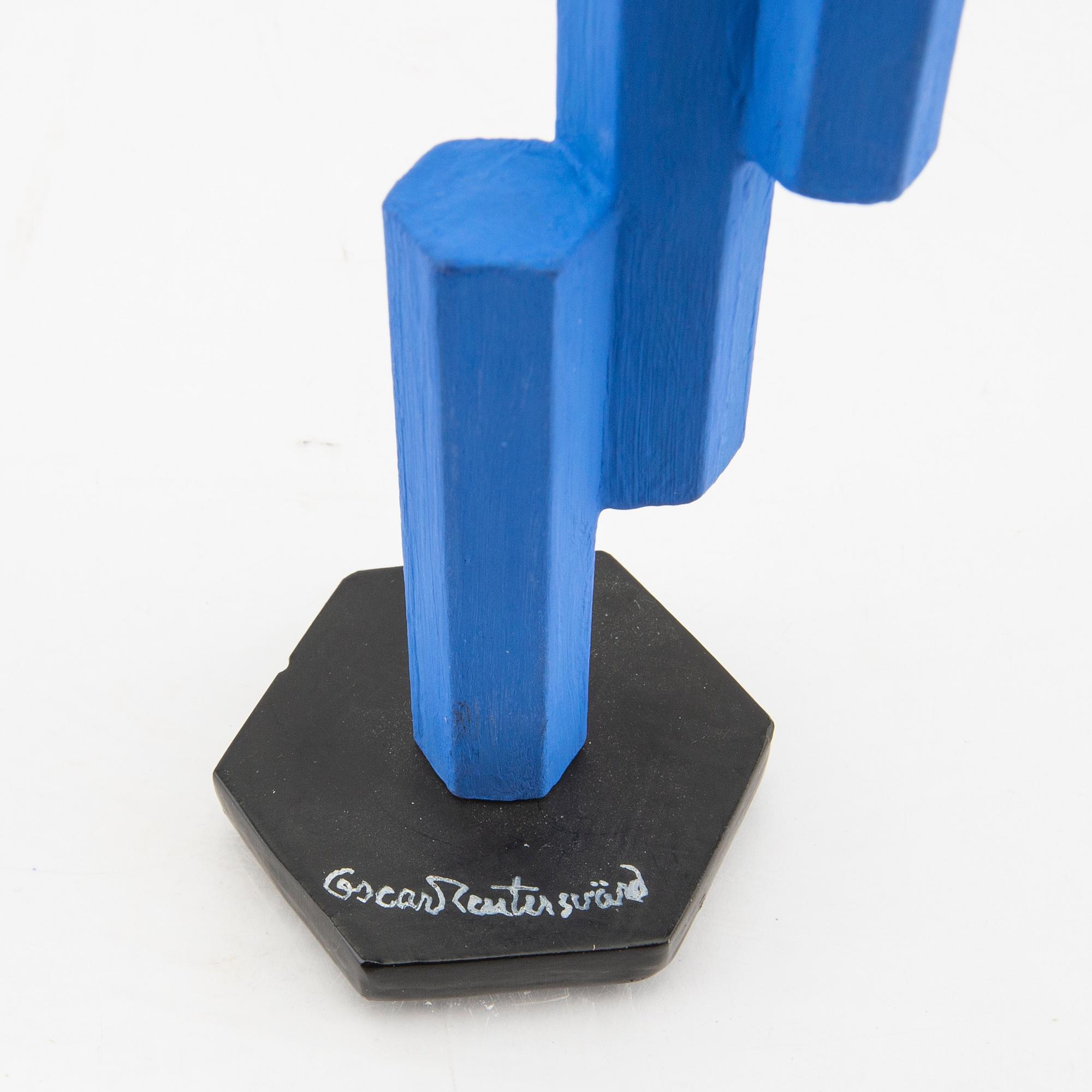 Oscar Reutersvärd,  sculpture painted brass, signed.
