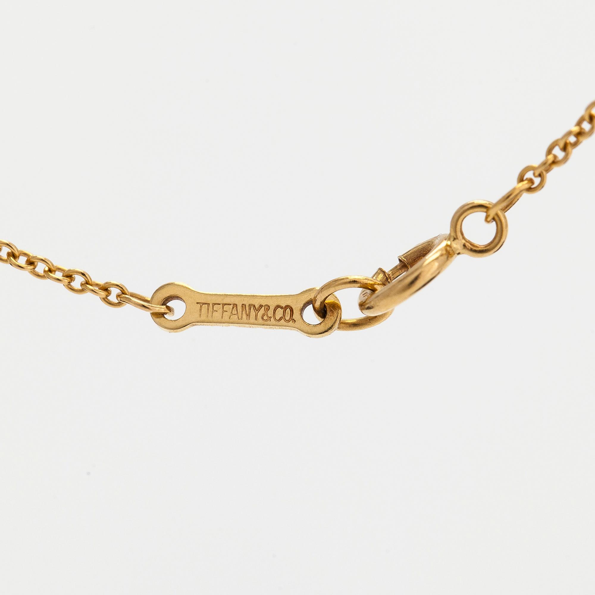 Tiffany & Co, Elsa Peretti, halsband, "Bean", 18K guld.