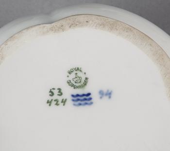 PARTI PORSLIN, 5 delar, Kungl Dansk samt Bing & Gröndahl.