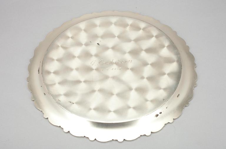 BRICKA, silver, Auran Kultaseppä Oy, Åbo 1957. Vikt 711 g.