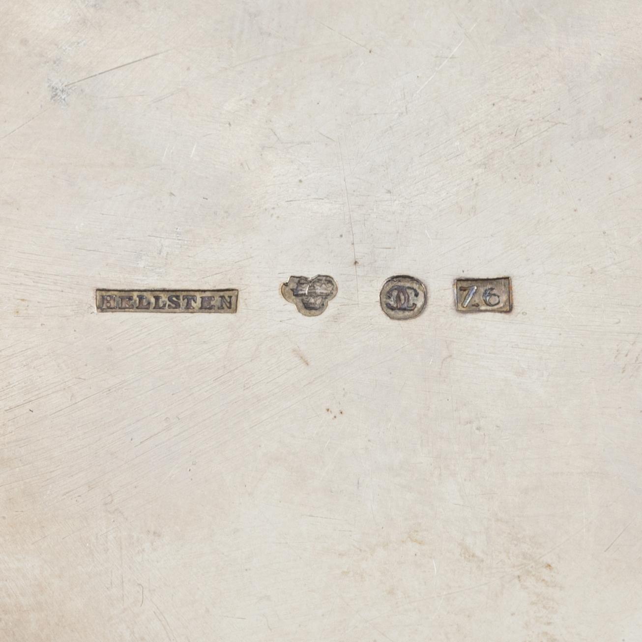 Four Swedish Silver Boxes, including mark of  Lorenz Georg Weis, Norrköping 1823.