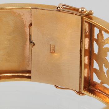ARMRING, 18K guld. Vikt 45,1 gram.